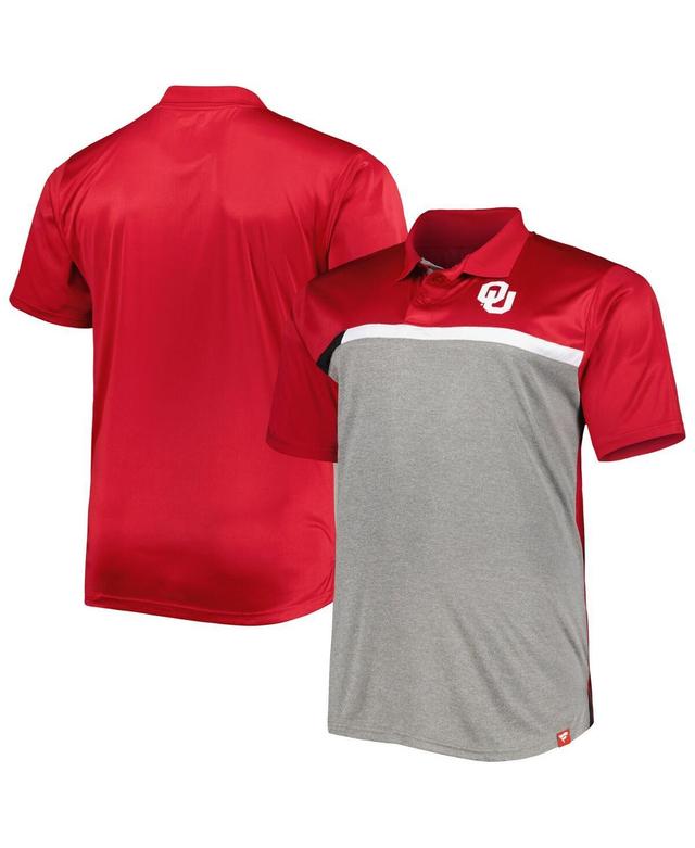 Mens Red Oklahoma Sooners Big and Tall Polo Shirt - Red Product Image