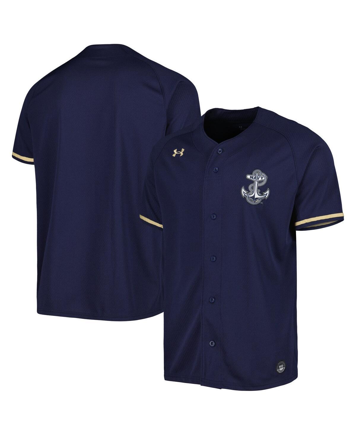 Mens Under Armour Navy Navy Midshipmen Replica Baseball Jersey - Navy Product Image