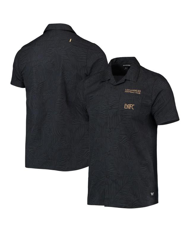 Mens The Wild Collective Black LAFC Abstract Palm Button-Up Shirts Product Image