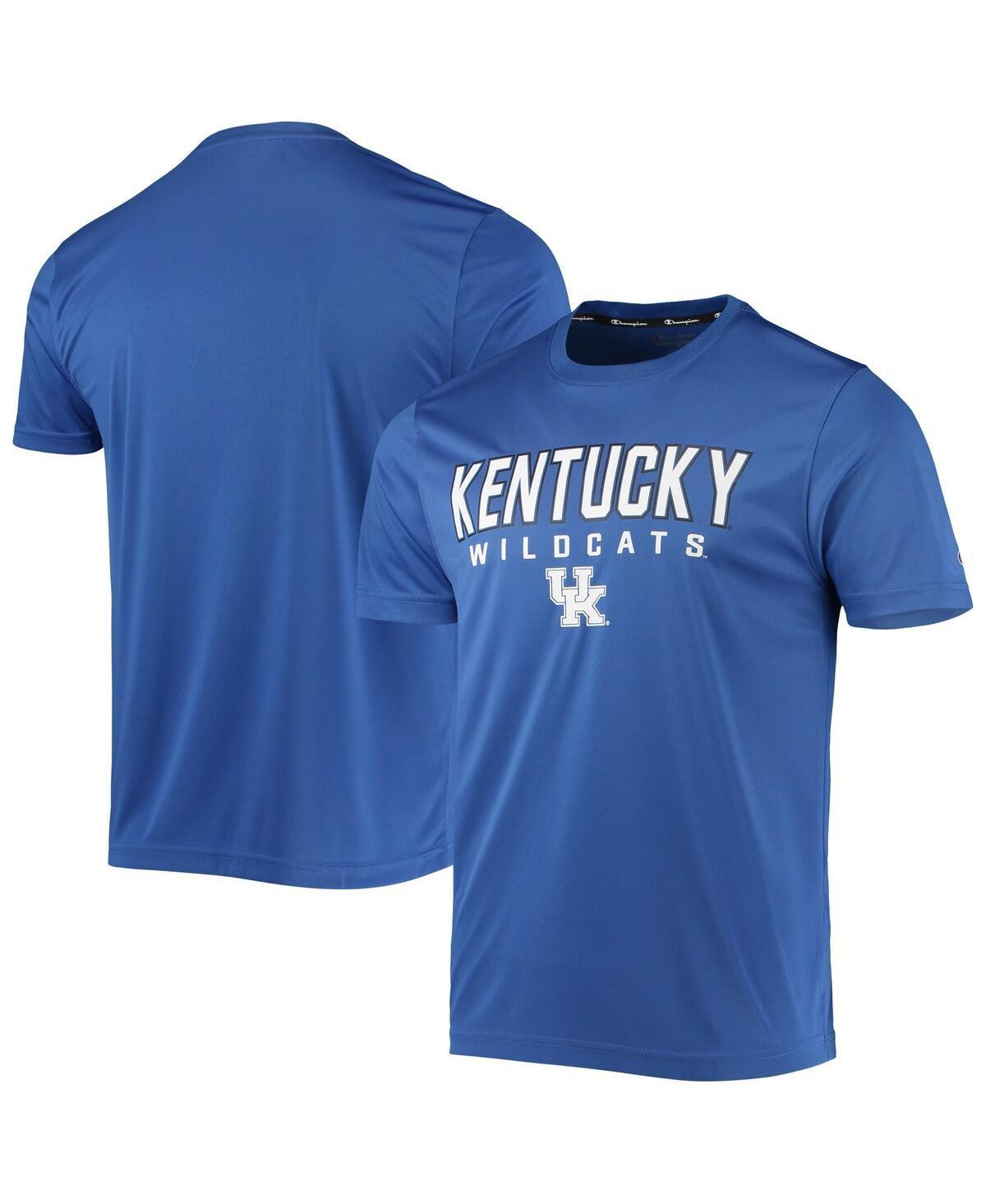 Mens Champion Royal Kentucky Wildcats Stack T-shirt Product Image