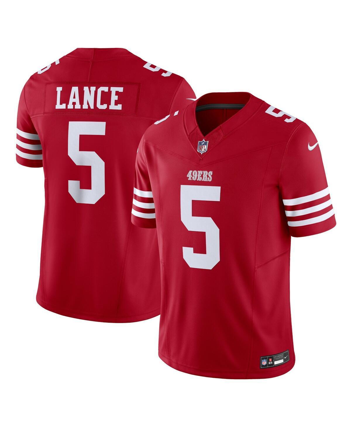 Nike Mens Trey Lance San Francisco 49ers Vapor F.u.s.e. Limited Jersey - Scarlet Product Image