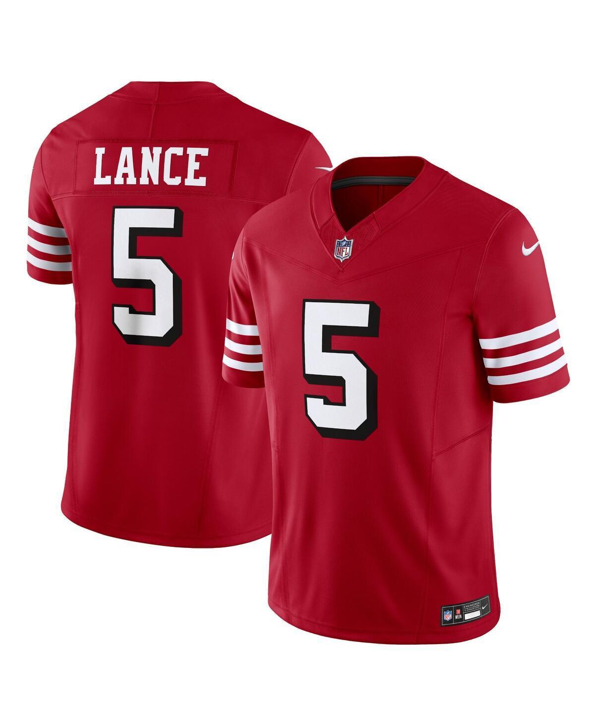 Mens Nike Trey Lance Scarlet San Francisco 49ers Vapor F.u.s.e. Limited Jersey - Scarlet Product Image