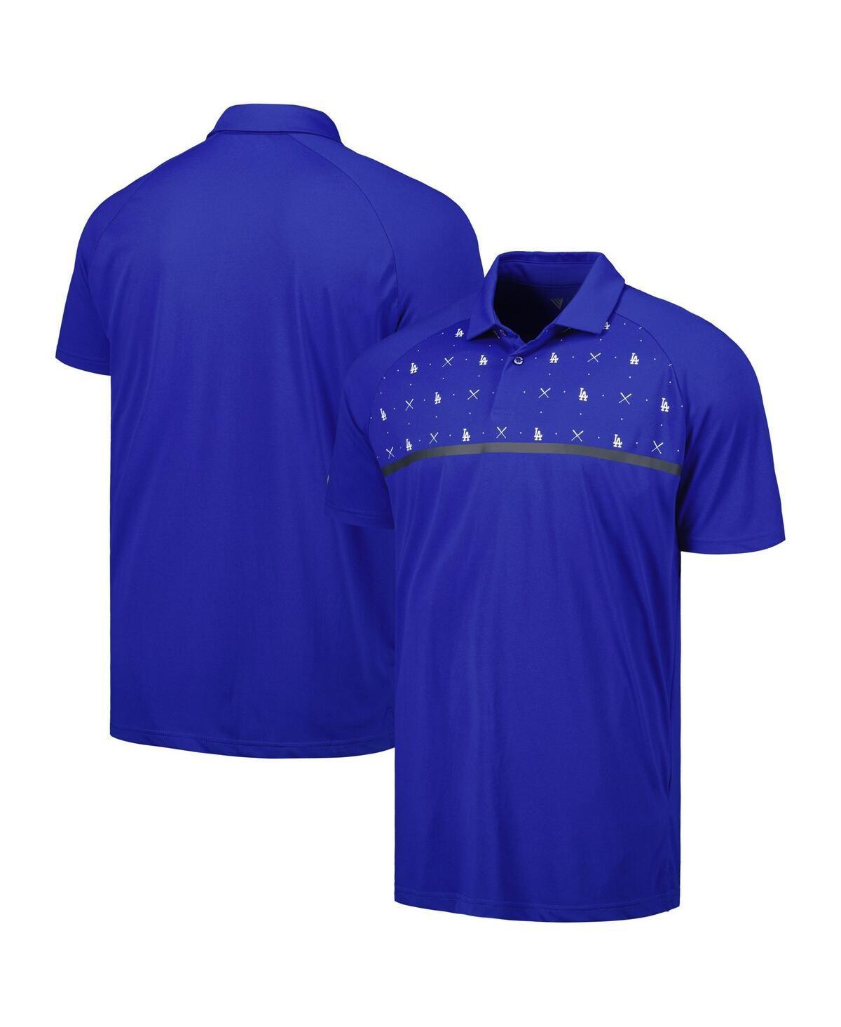 Mens Levelwear Royal Los Angeles Dodgers Sector Batter Up Raglan Polo Product Image