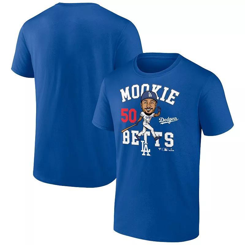 Mens Fanatics Mookie Betts Royal Los Angeles Dodgers Hometown Caricature T-Shirt Product Image