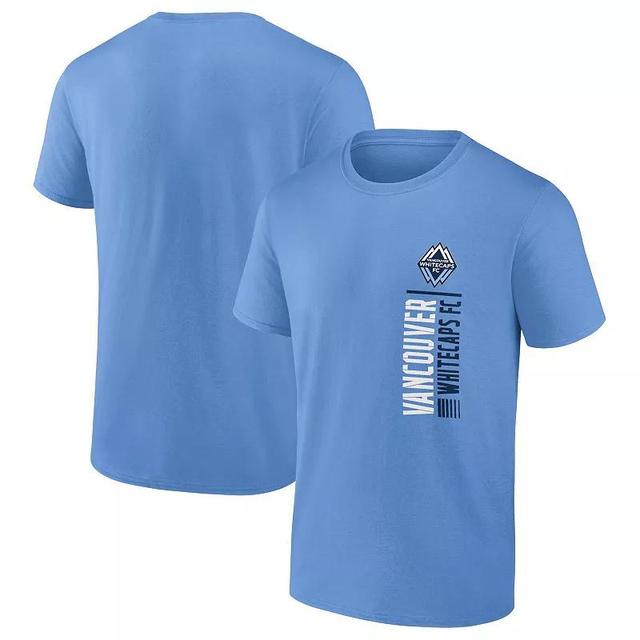 Mens Fanatics Light Blue Vancouver Whitecaps FC Iconic Strong Stencil T-Shirt Product Image