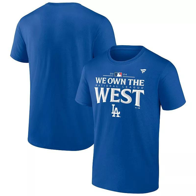 Mens Fanatics Royal Los Angeles Dodgers 2024 NL West Division Champions Locker Room T-Shirt Product Image