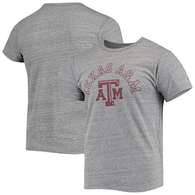 Mens League Collegiate Wear Heathered Gray Texas A&M Aggies Tide Seal Nuevo Victory Falls Tri-Blend T-Shirt Product Image