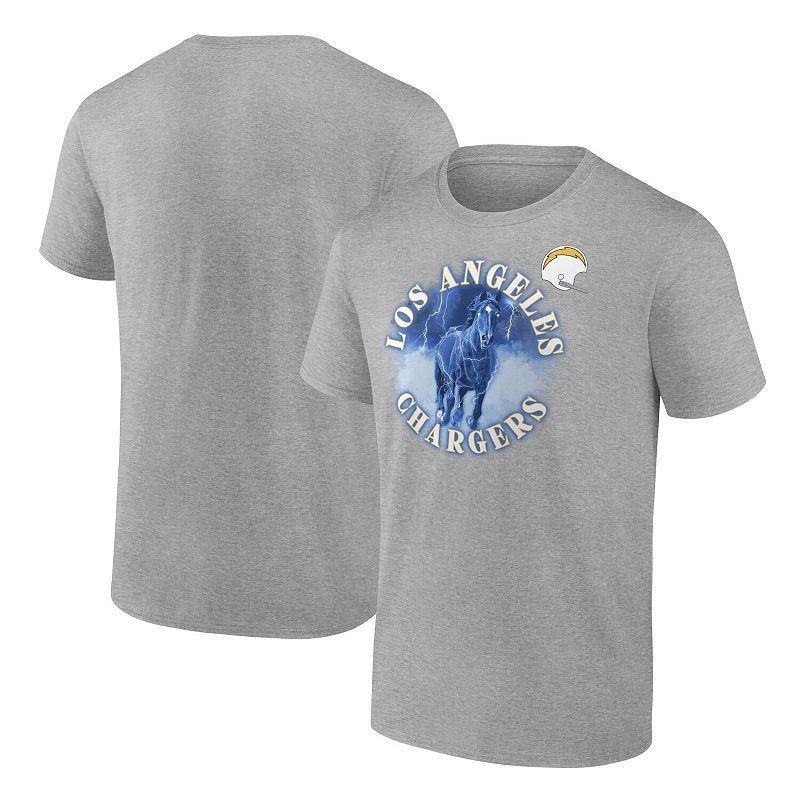 Mens Fanatics Branded Heathered Gray Los Angeles Chargers Big & Tall Sporting Chance T-Shirt Product Image