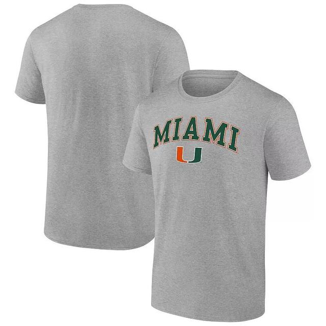 Mens Fanatics Branded Steel Miami Hurricanes Campus T-Shirt Product Image