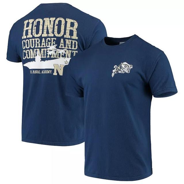 Mens Midshipmen Local Comfort Color T-Shirt Blue Product Image