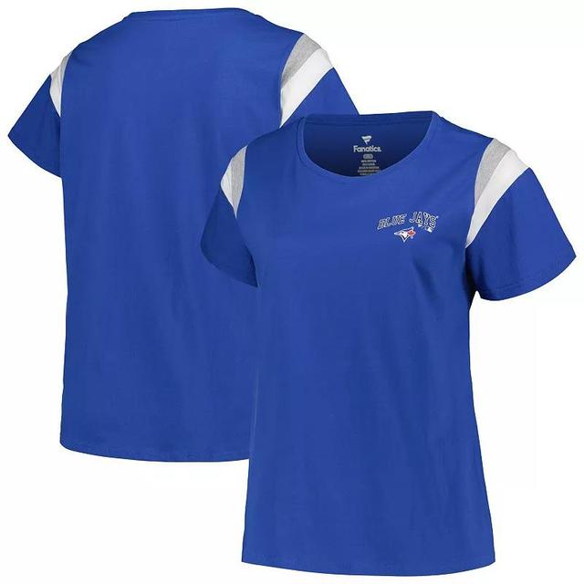 Womens Profile Royal Toronto Blue Jays Plus Size Scoop Neck T-Shirt Product Image