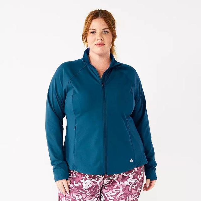 Plus Size Tek Gear Performance Jacket, Womens Med Blue Product Image