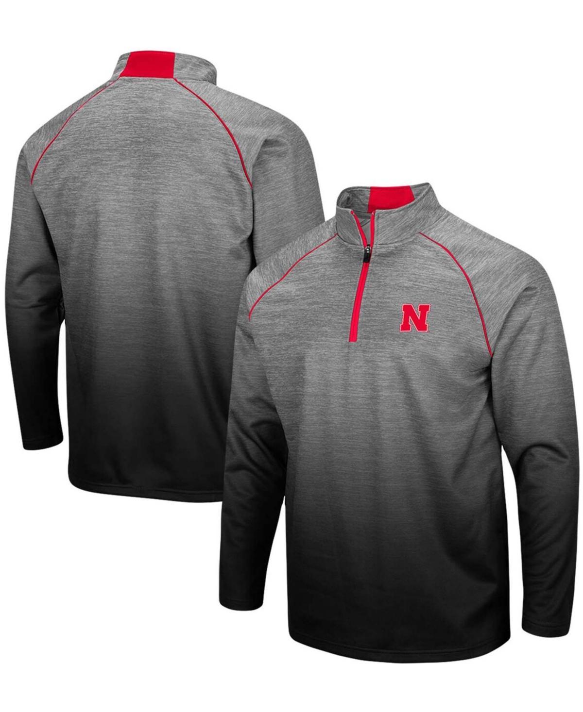 Mens Colosseum Heathered Gray Iowa State Cyclones Sitwell Sublimated Quarter-Zip Pullover Jacket Product Image