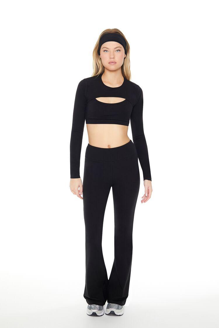 Active High-Rise Flare Leggings | Forever 21 Product Image