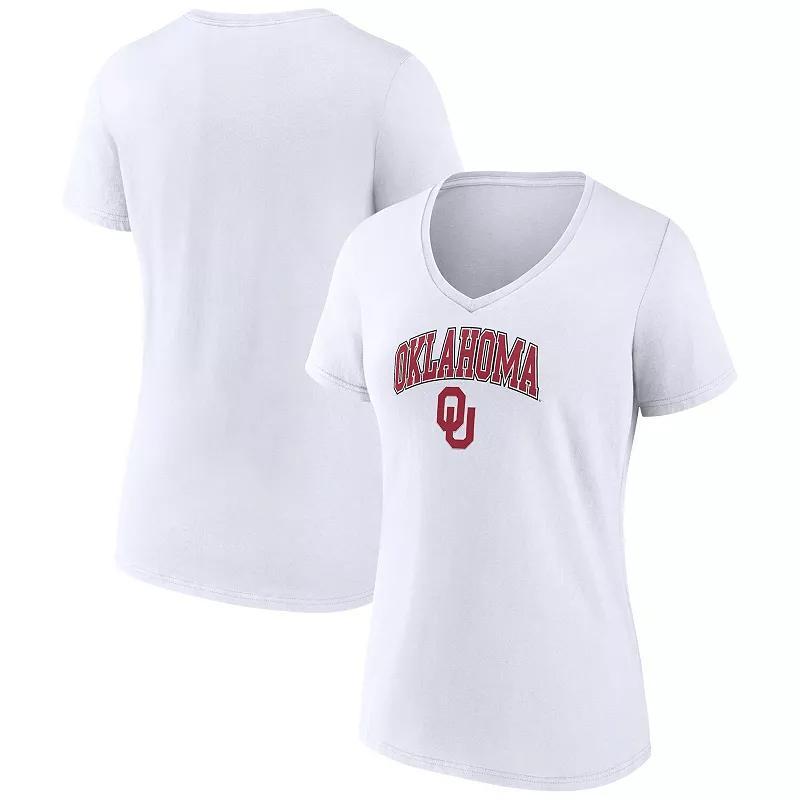 Womens Fanatics White Colorado Buffaloes Evergreen Campus V-Neck T-shirt Product Image