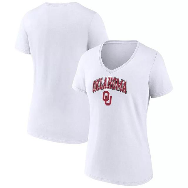 Womens Fanatics White Colorado Buffaloes Evergreen Campus V-Neck T-shirt Product Image