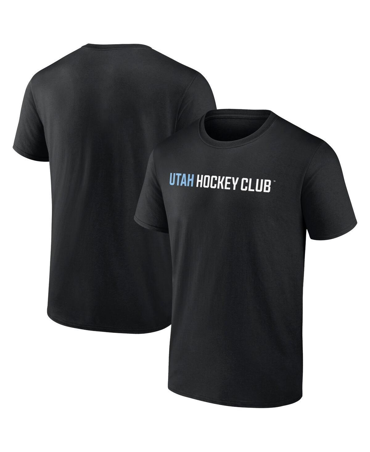 Fanatics Mens Black Utah Hockey Club Wordmark Logo T-Shirt Product Image