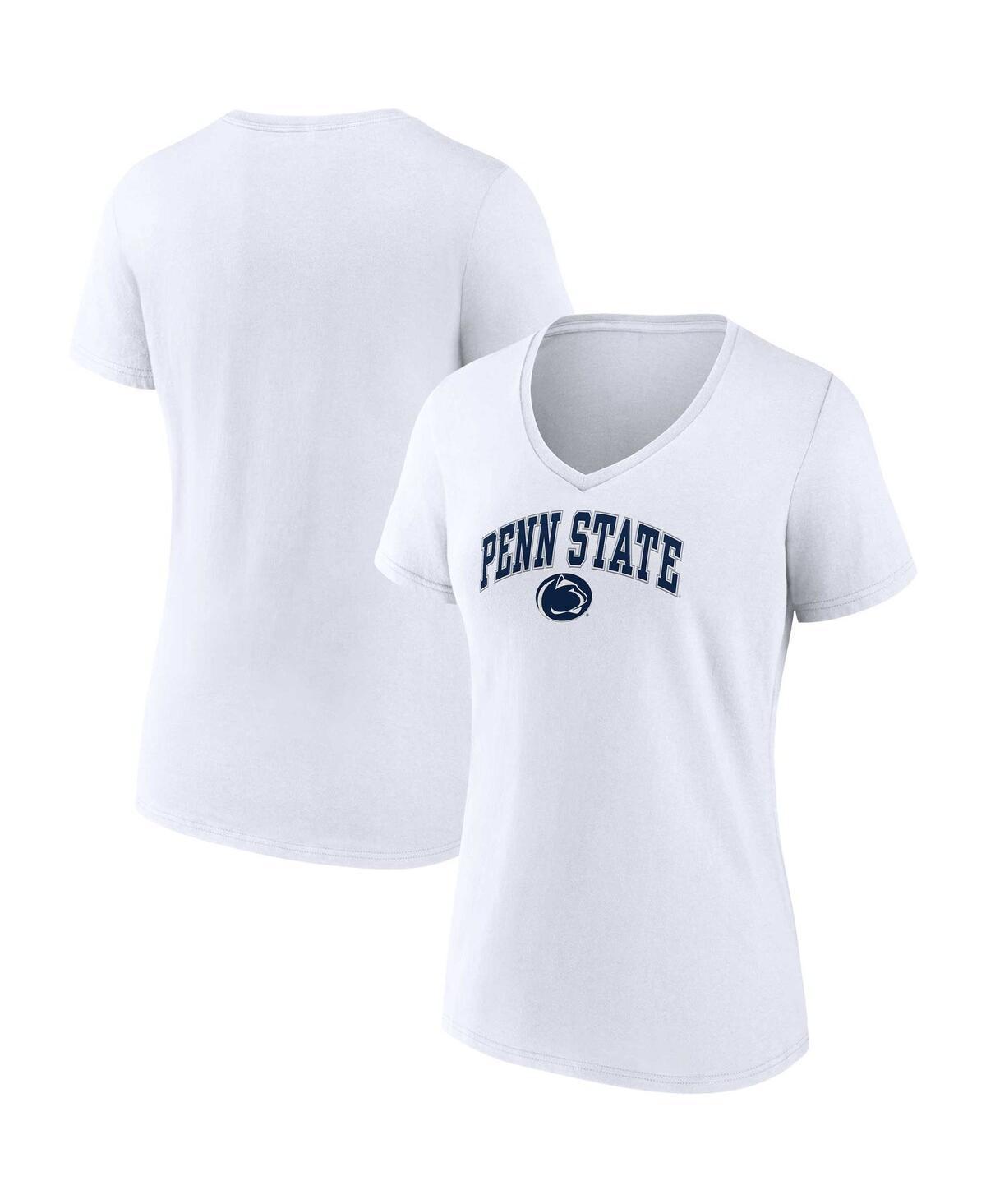 Womens Fanatics White Penn State Nittany Lions Evergreen Campus V-Neck T-shirt Product Image