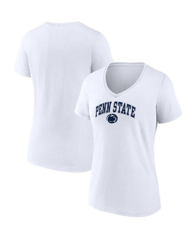 Womens Fanatics White Penn State Nittany Lions Evergreen Campus V-Neck T-shirt Product Image