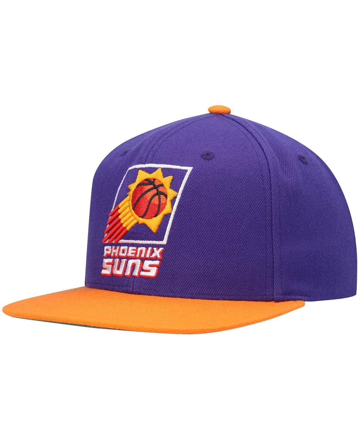 Mens Mitchell & Ness /Orange Phoenix Suns Hardwood Classics Team Two-Tone 2.0 Snapback Hat Product Image