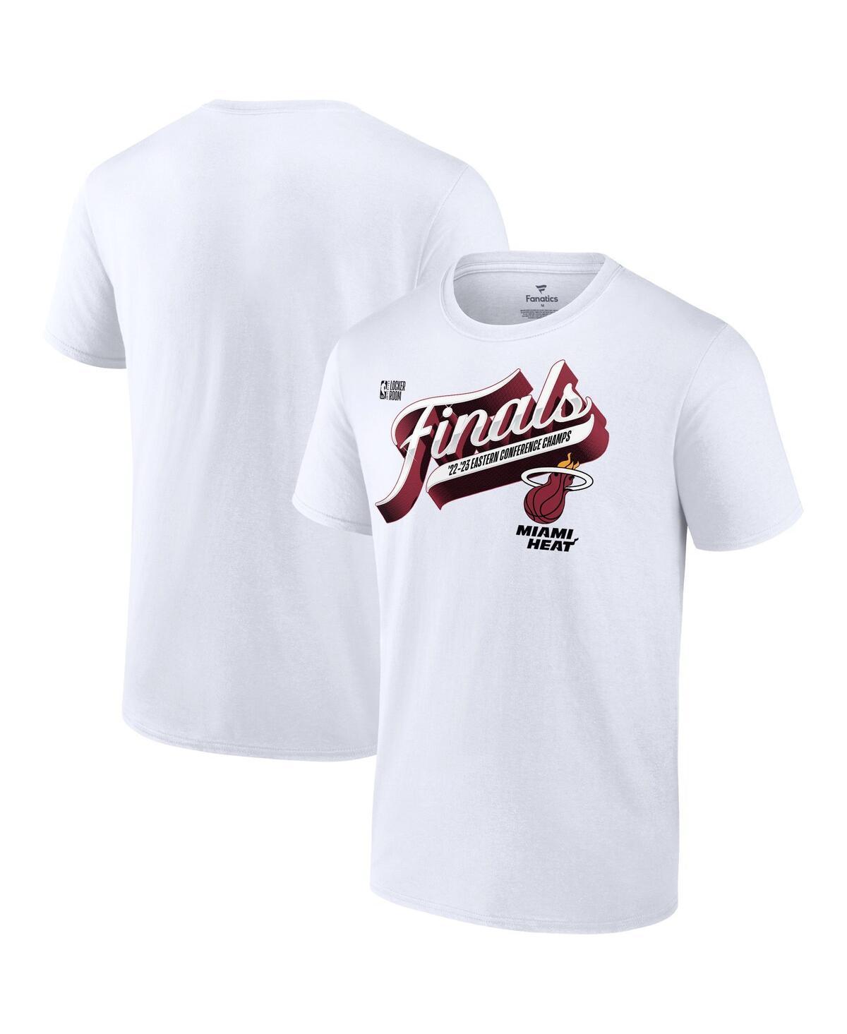 Mens Fanatics White Miami Heat 2023 Eastern Conference Champions Locker Room Big and Tall T-shirt Product Image