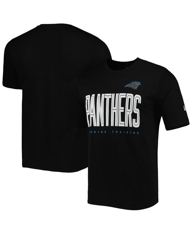 Mens New Era Black Carolina Panthers Combine Authentic Training Huddle Up T-shirt Product Image