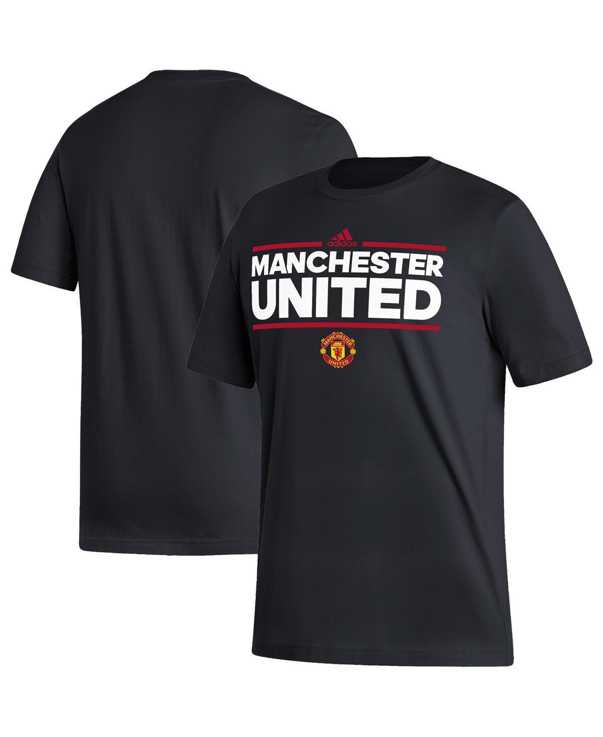 Mens adidas Black Manchester United Dassler T-shirt Product Image