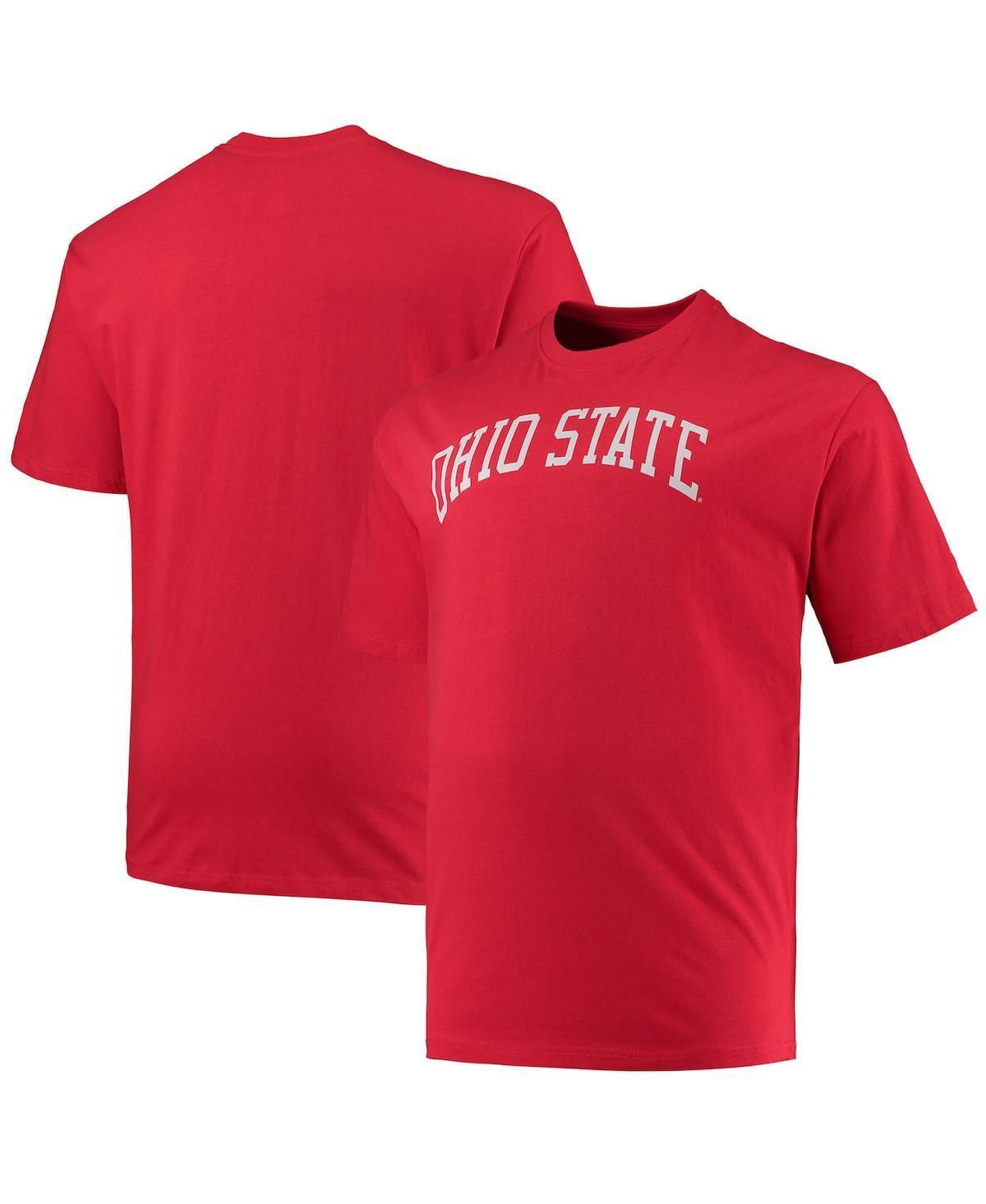 Mens Champion Scarlet Ohio State Buckeyes Big & Tall Arch Team Logo T-Shirt Product Image