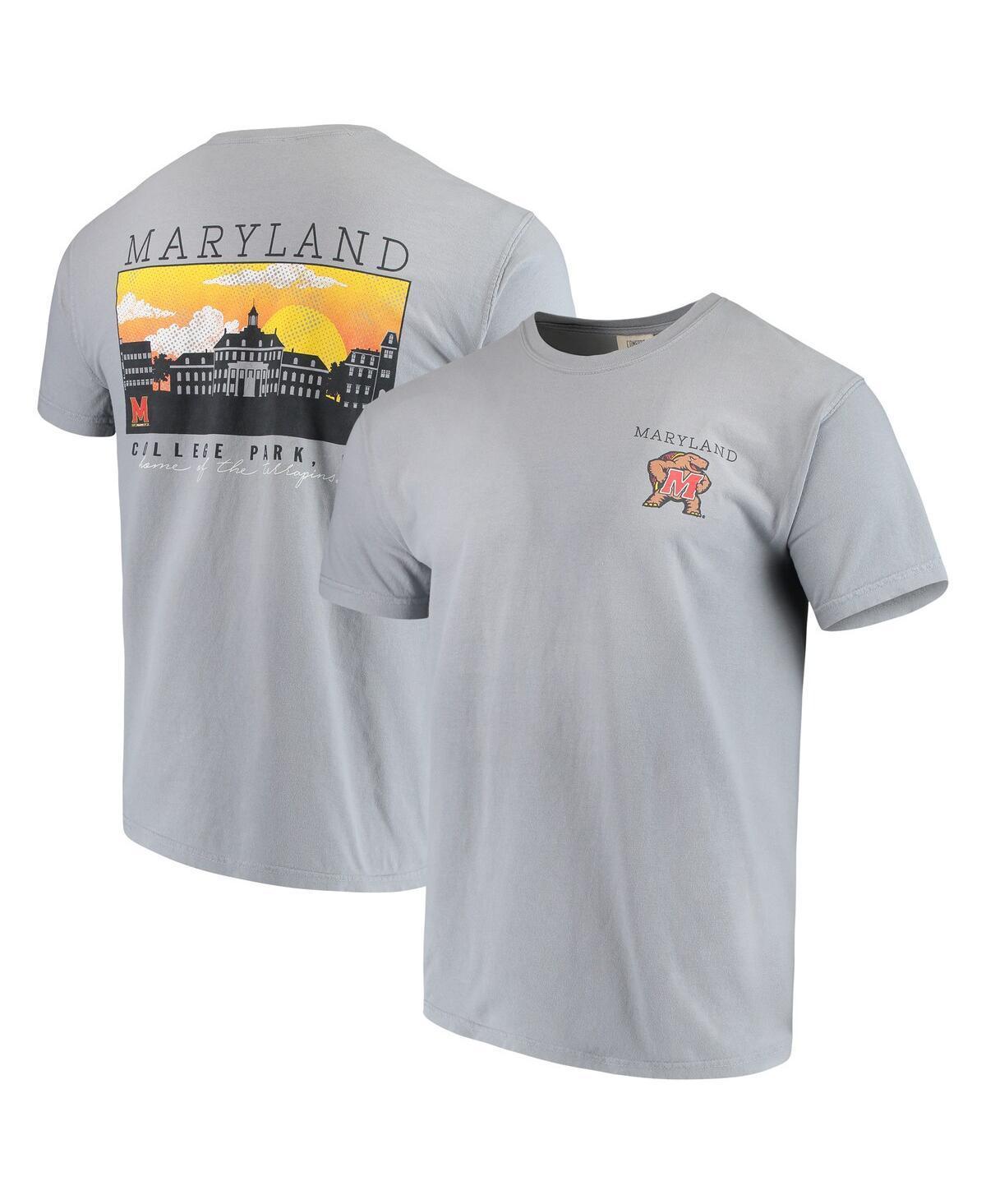 Mens Gray Maryland Terrapins Team Comfort Colors Campus Scenery T-Shirt Product Image