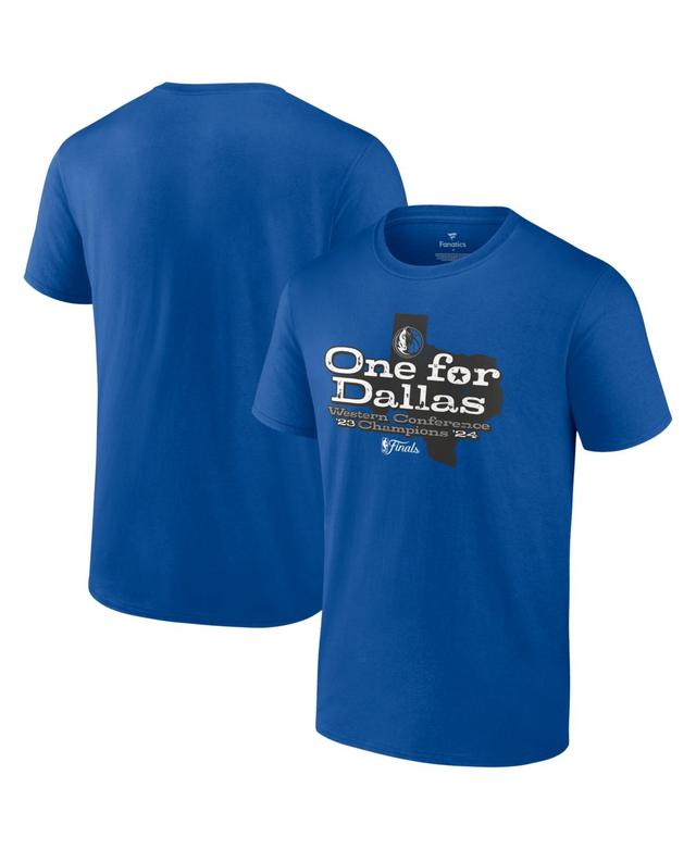 Mens Fanatics Dallas Mavericks 2024 Western Conference Champions Layup Drill T-Shirt Product Image