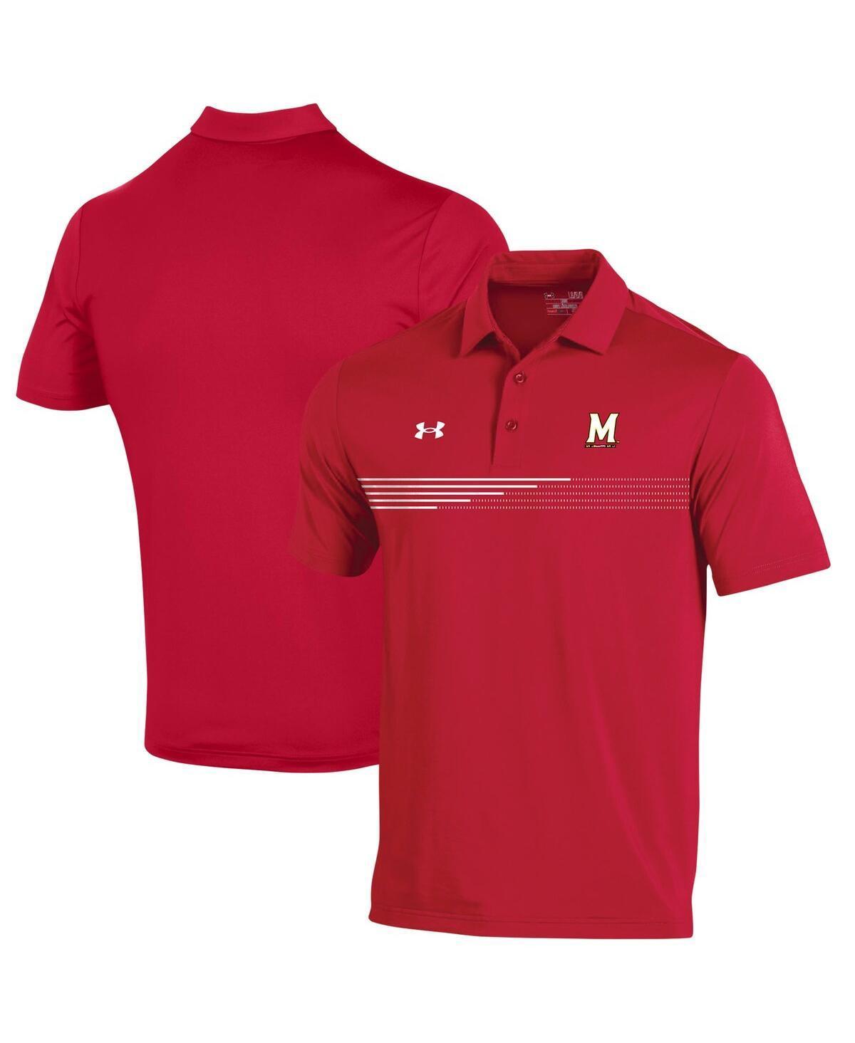 Mens Under Armour Notre Dame Fighting Irish Tee To Green Stripe Polo Blue Product Image