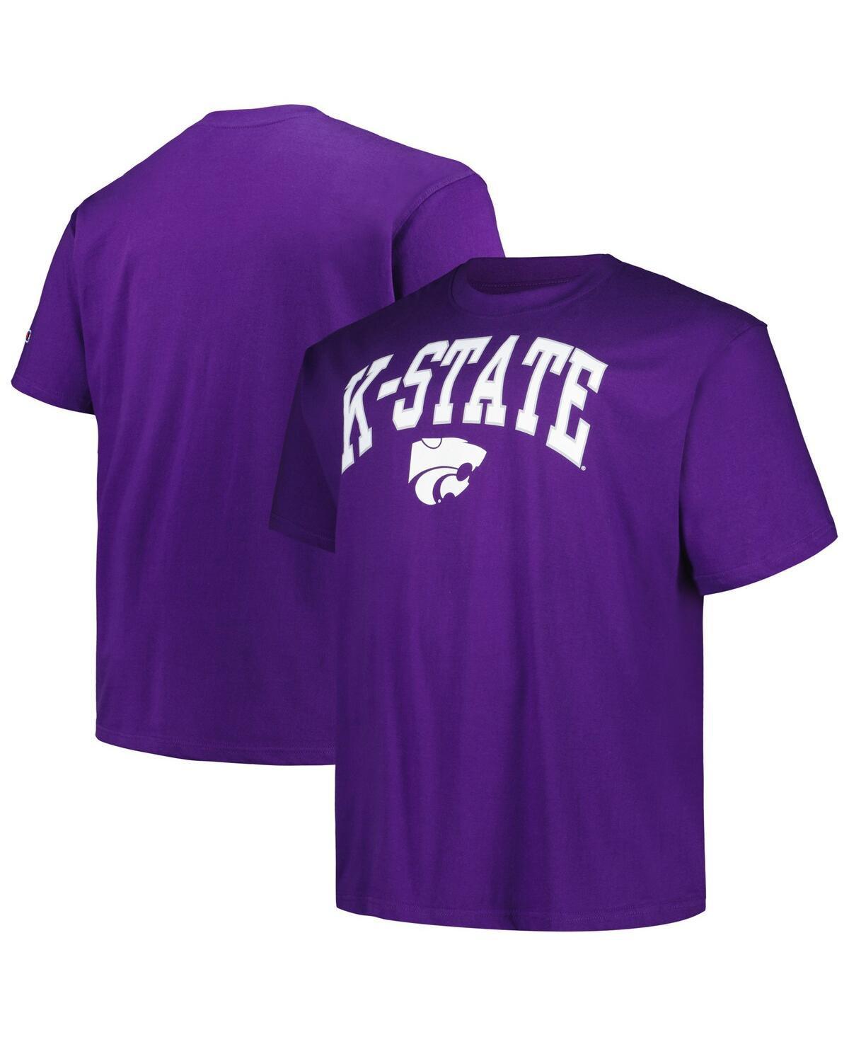 Champion Mens Purple Kansas State Wildcats Big Tall Arch Over Logo T-Shirt Product Image