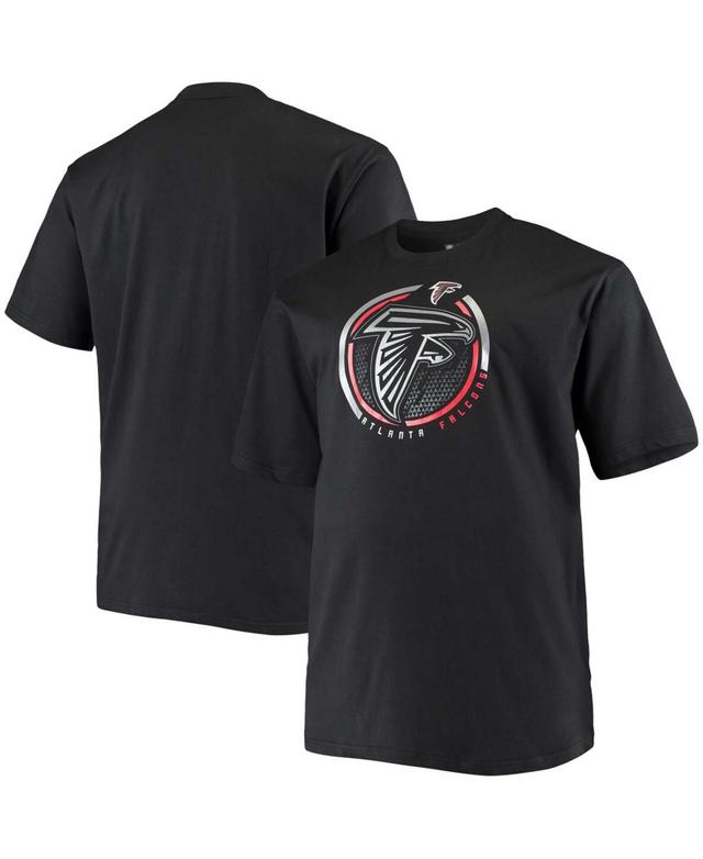 Mens Fanatics Branded Black Atlanta Falcons Big & Tall Color Pop T-Shirt Product Image