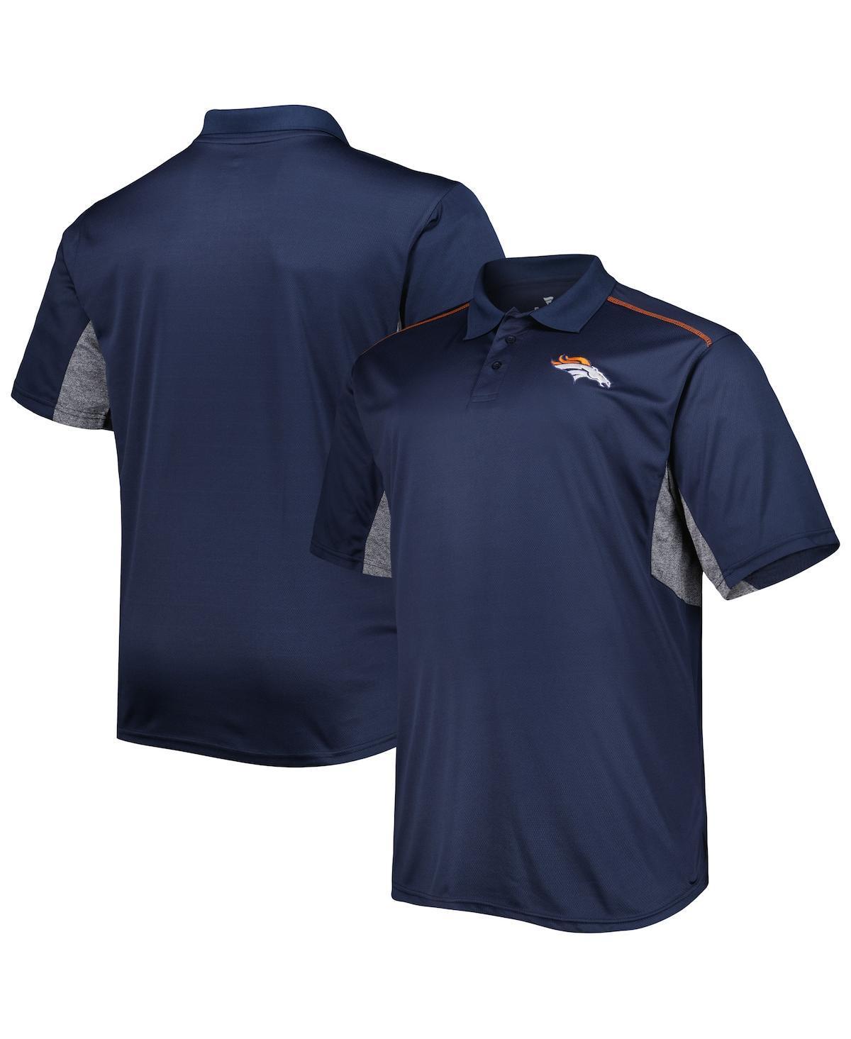 Mens Denver Broncos Big & Tall Team Color Polo Blue Product Image