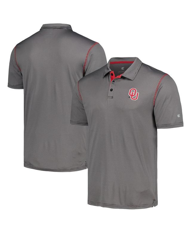 Mens Colosseum Black Oklahoma Sooners Cameron Polo Shirt Product Image