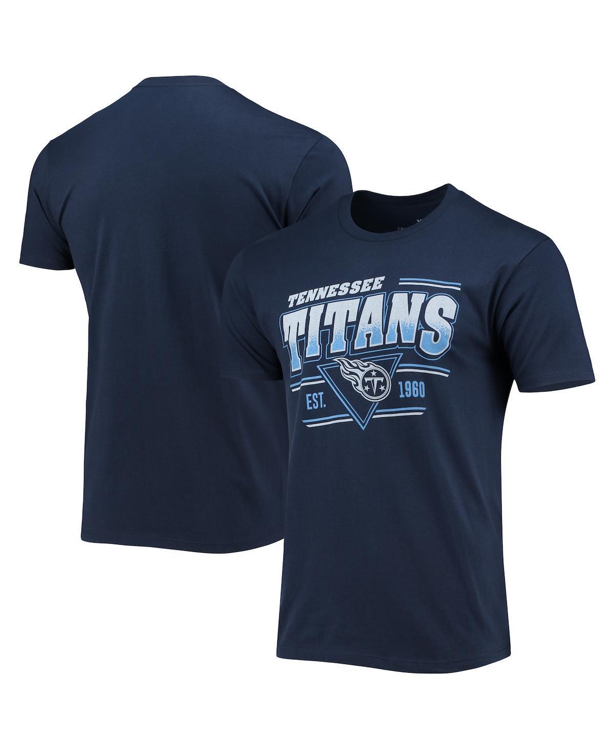 Mens Navy Tennessee Titans Throwback T-shirt Product Image