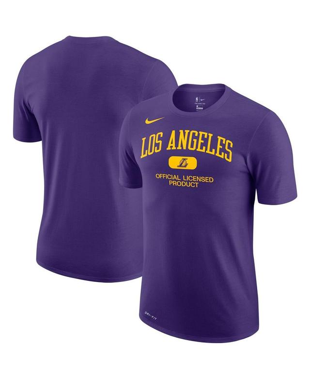 Mens Nike Purple Los Angeles Lakers Essential Heritage Performance T-shirt Product Image