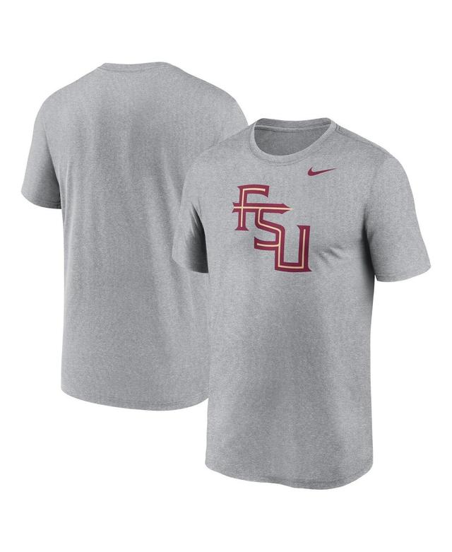 Nike Mens Heather Gray Florida State Seminoles Primetime Legend Alternate Logo T-Shirt Product Image