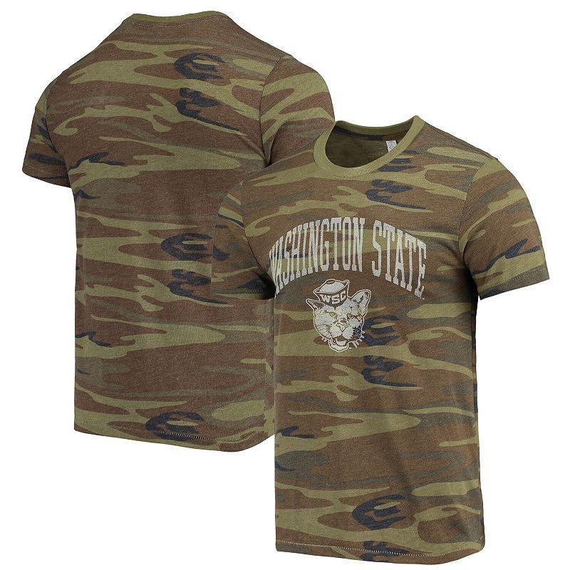 Mens Alternative Apparel Camo Washington State Cougars Arch Logo Tri-Blend T-Shirt Product Image