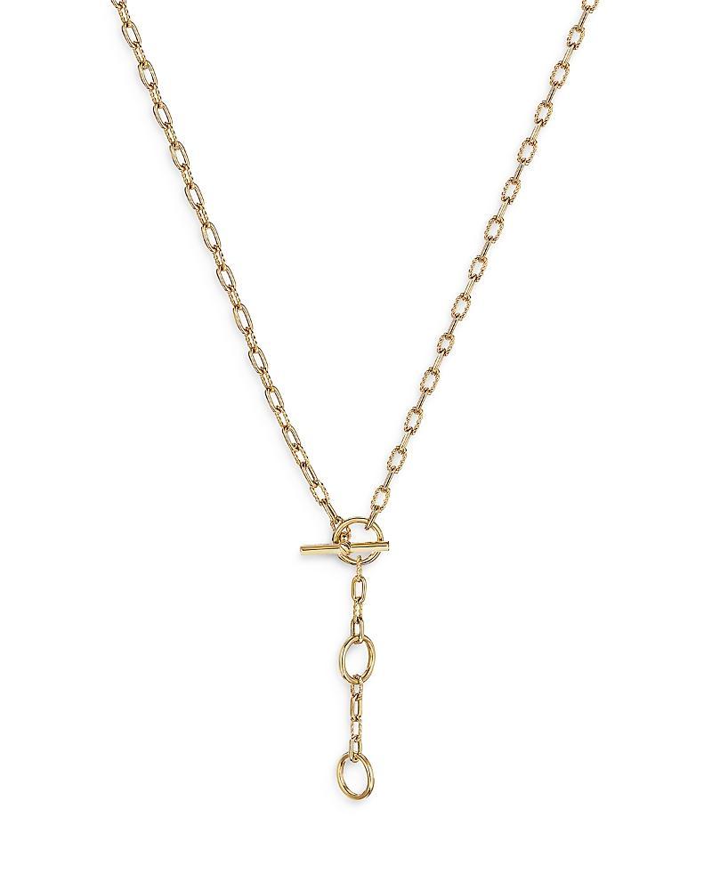 Womens DY Madison Three Ring Chain Necklace in 18K Yellow Gold Product Image