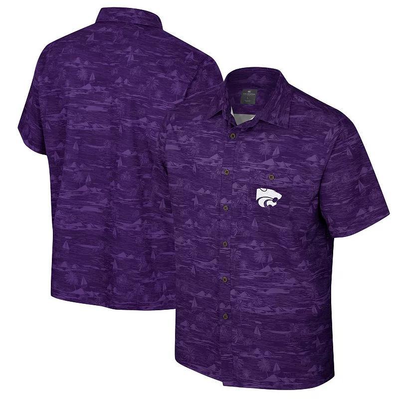 Mens Colosseum Kansas State Wildcats Ozark Button-Up Shirt Product Image