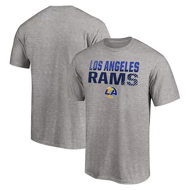 Men's Fanatics Branded Heathered Gray Los Angeles Rams Fade Out T-Shirt Product Image