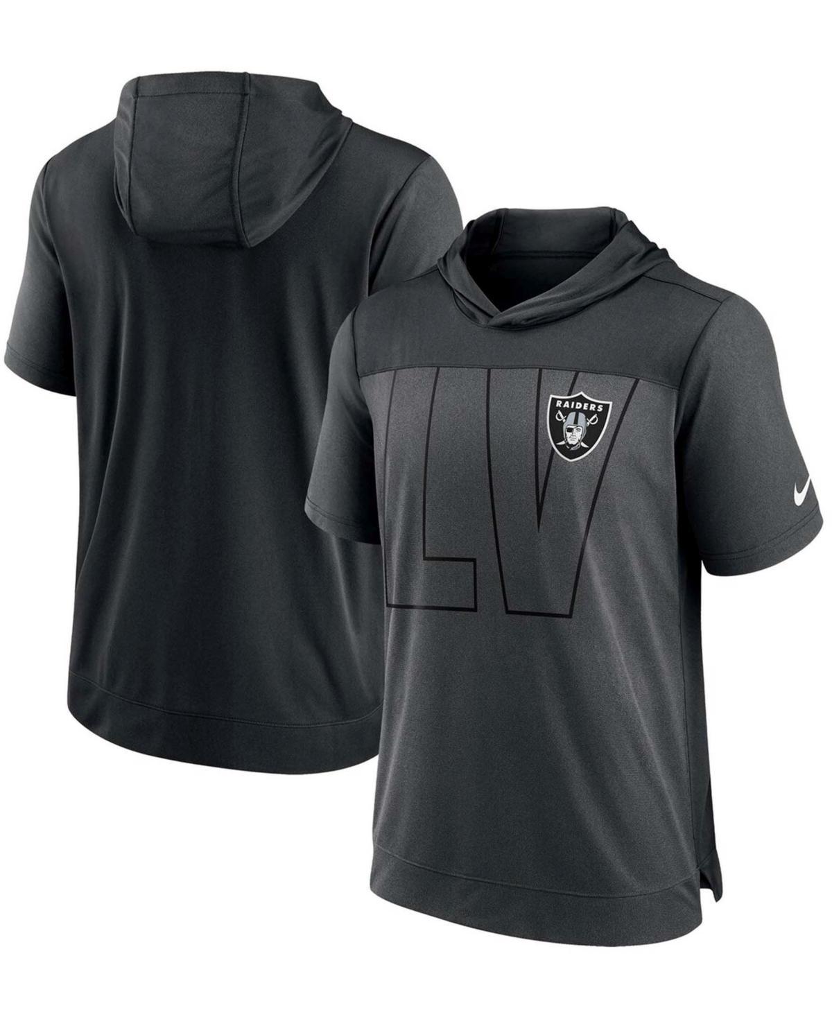 Mens Nike Heathered Charcoal/Royal Buffalo Bills Performance Hoodie T-Shirt Product Image