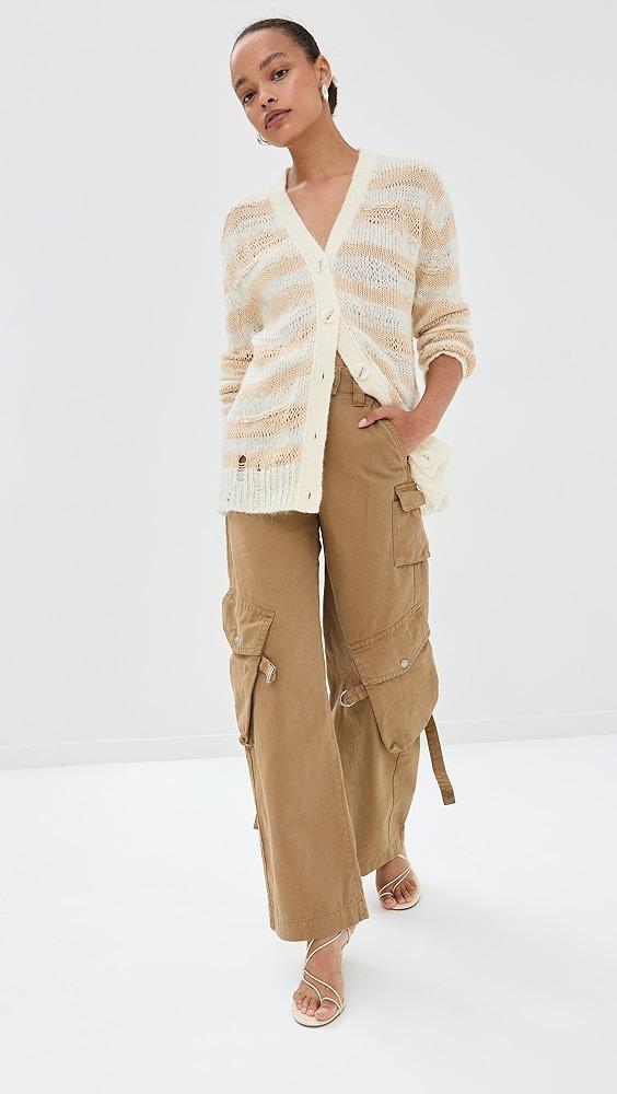 Acne Studios Koliva Mohair Stripe Cardigan | Shopbop Product Image