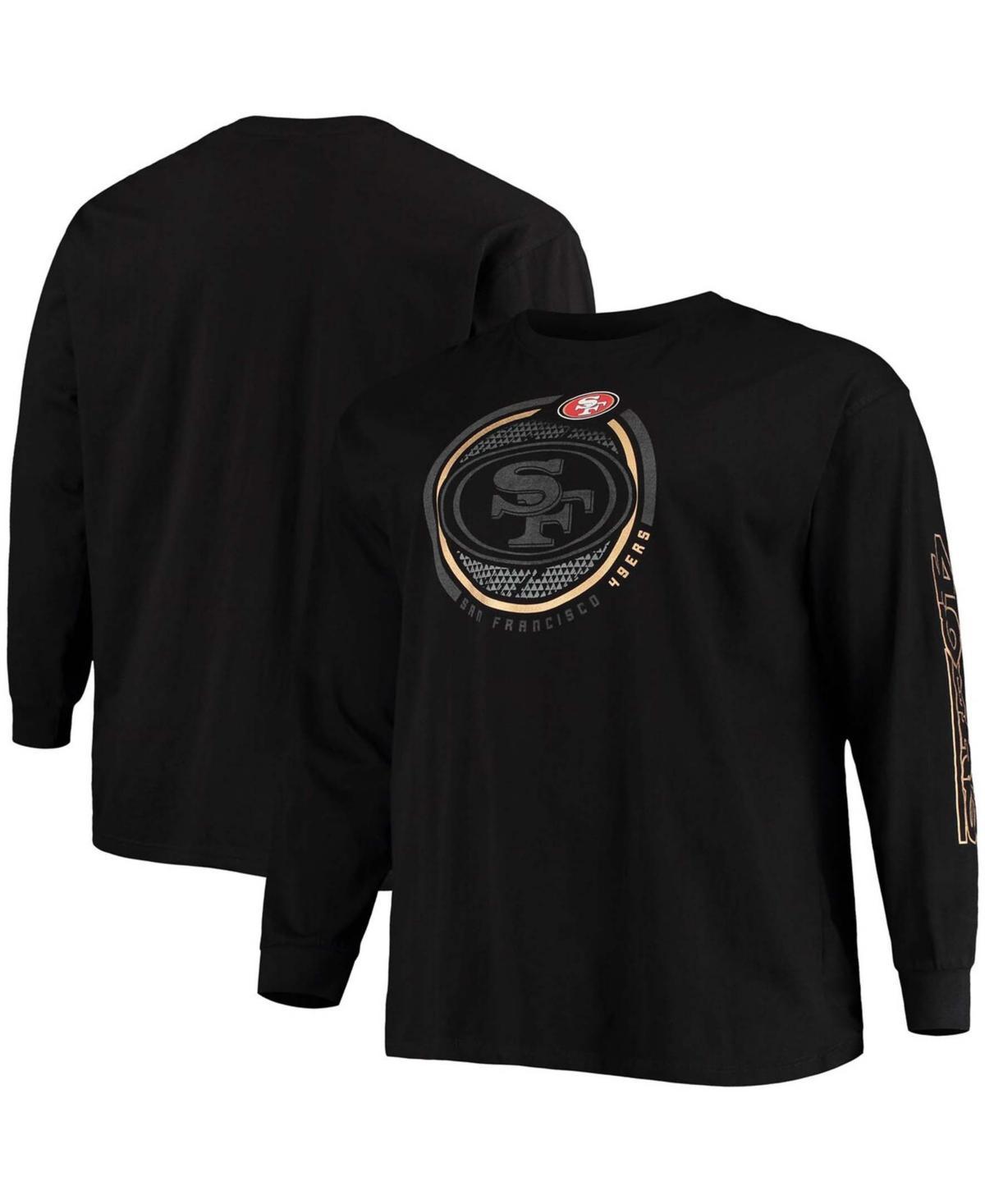 Men's Fanatics Branded Black San Francisco 49ers Big & Tall Color Pop Long Sleeve T-Shirt Product Image