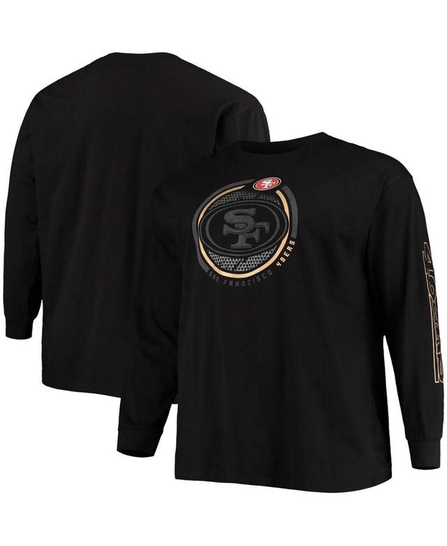 Men's Fanatics Branded Black San Francisco 49ers Big & Tall Color Pop Long Sleeve T-Shirt Product Image