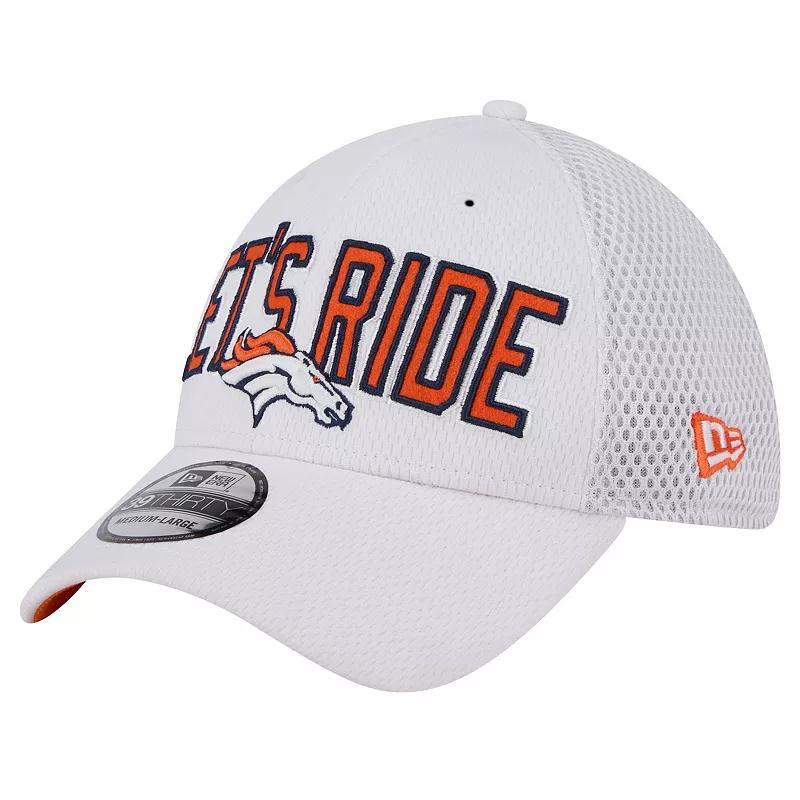 New Era Mens White Denver Broncos Breakers 39THIRTY Flex Hat Product Image