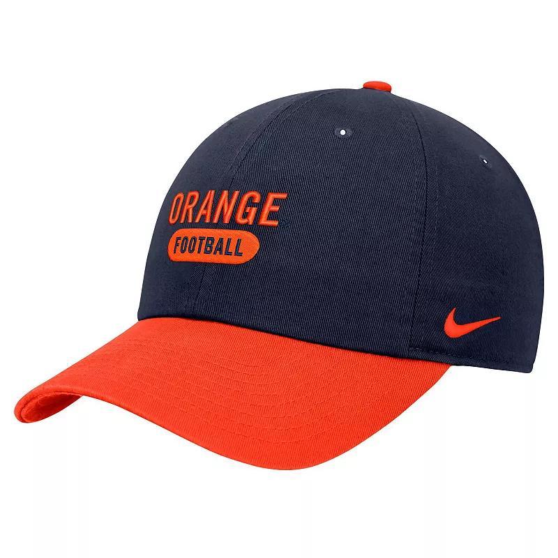 Mens Nike Syracuse Orange Colorblock Club Adjustable Hat, Blue Product Image