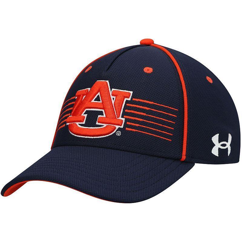 Mens Under Armour Auburn Tigers Iso-Chill Blitzing Accent Flex Hat Blue Product Image