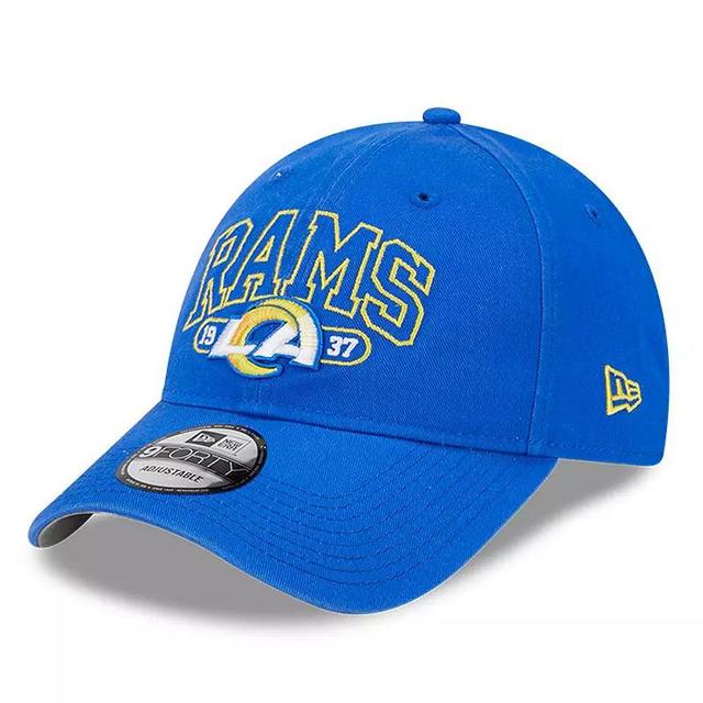 Mens New Era Royal Los Angeles Rams Outline 9FORTY Snapback Hat Product Image